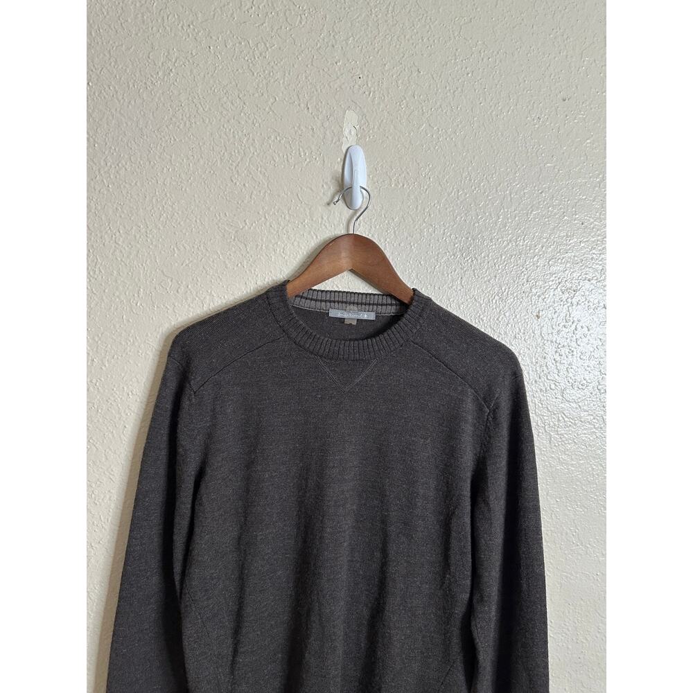 Smartwool Riva Ridge Crewneck Sweater Merino Wool Gray Mens M - Picture 4 of 12
